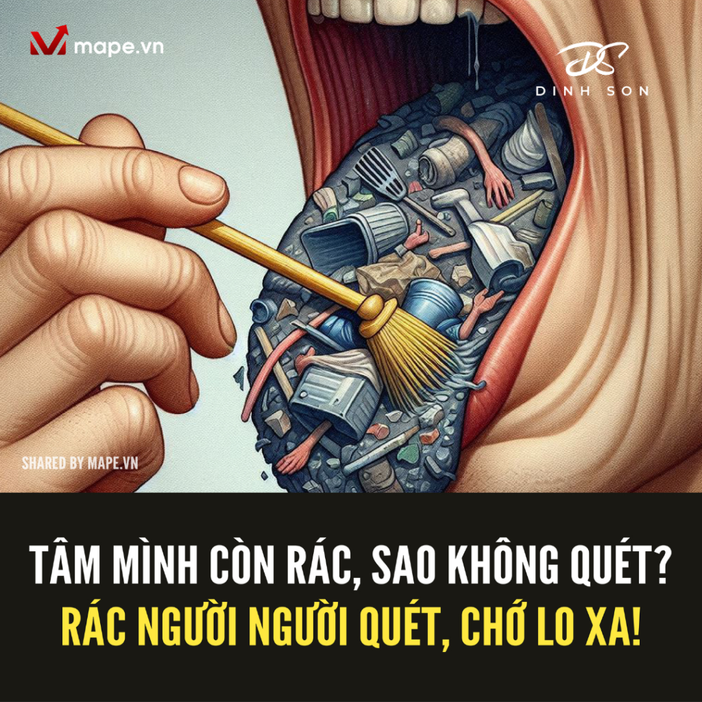 Tâm mình còn rác, sao không quét? - Khuất Đình Sơn